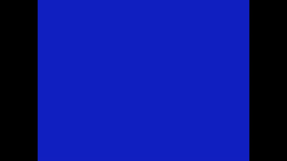 1. Écran bleu (aucun signal)